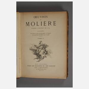 Sechs Bände Oeuvres Belletristik