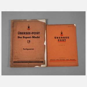 Zwei Exemplare Überseepost