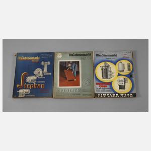 Drei Exemplare Maschinenmarkt Pößneck