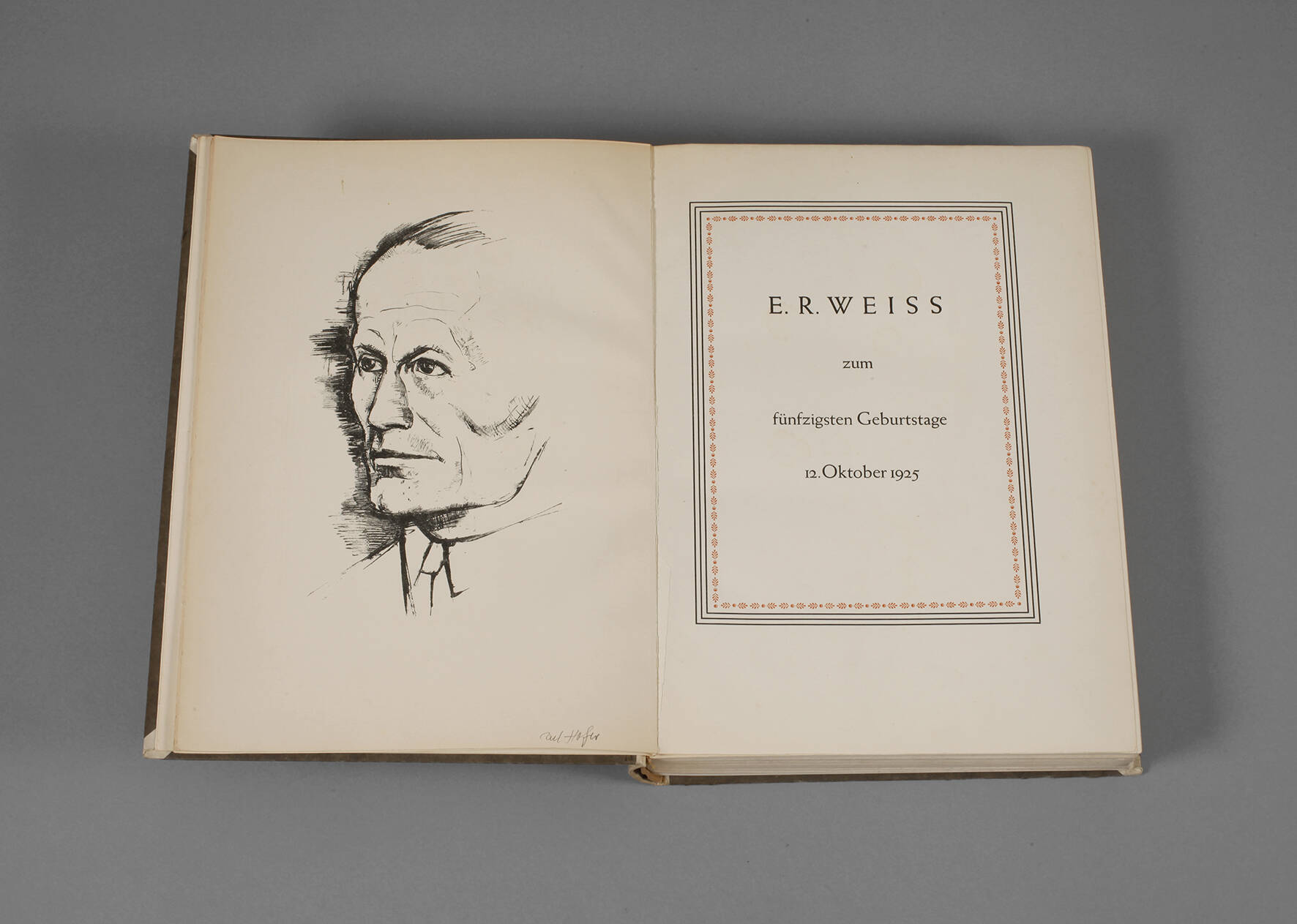 Festschrift E. R. Weiss
