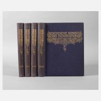 Vier Bände Deutsche Kunst und Dekoration111