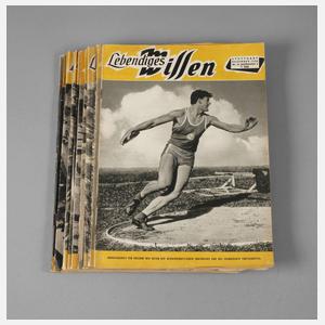 Konvolut Zeitschriften "Lebendiges Wissen"