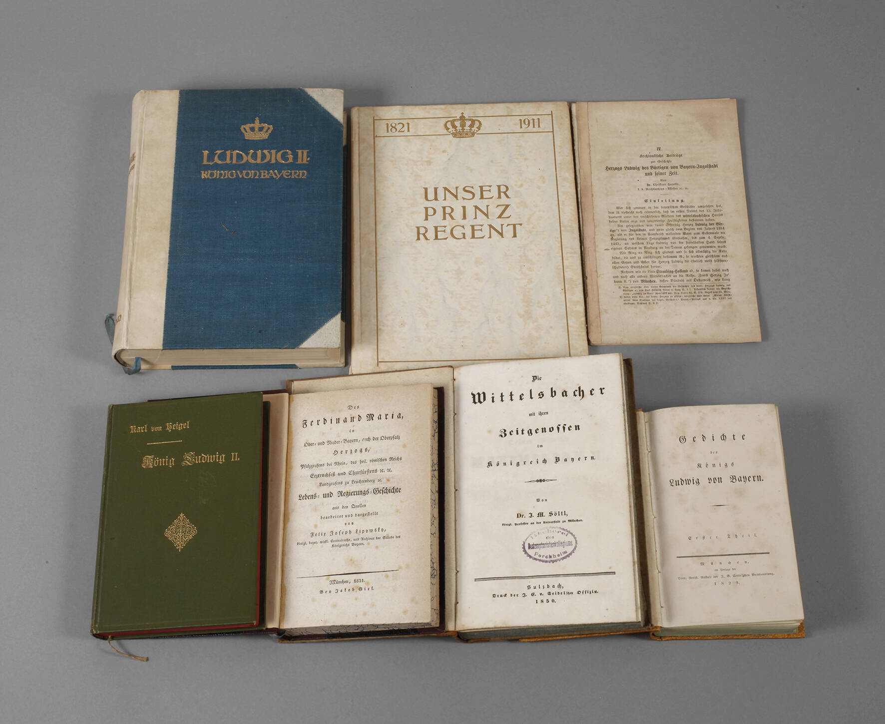 Konvolut Literatur bayerische Regenten