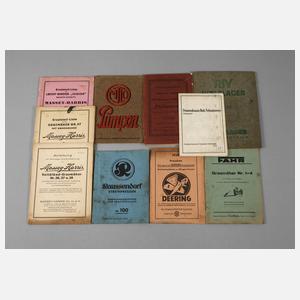 Zehn seltene Dokumente zu Landmaschinen