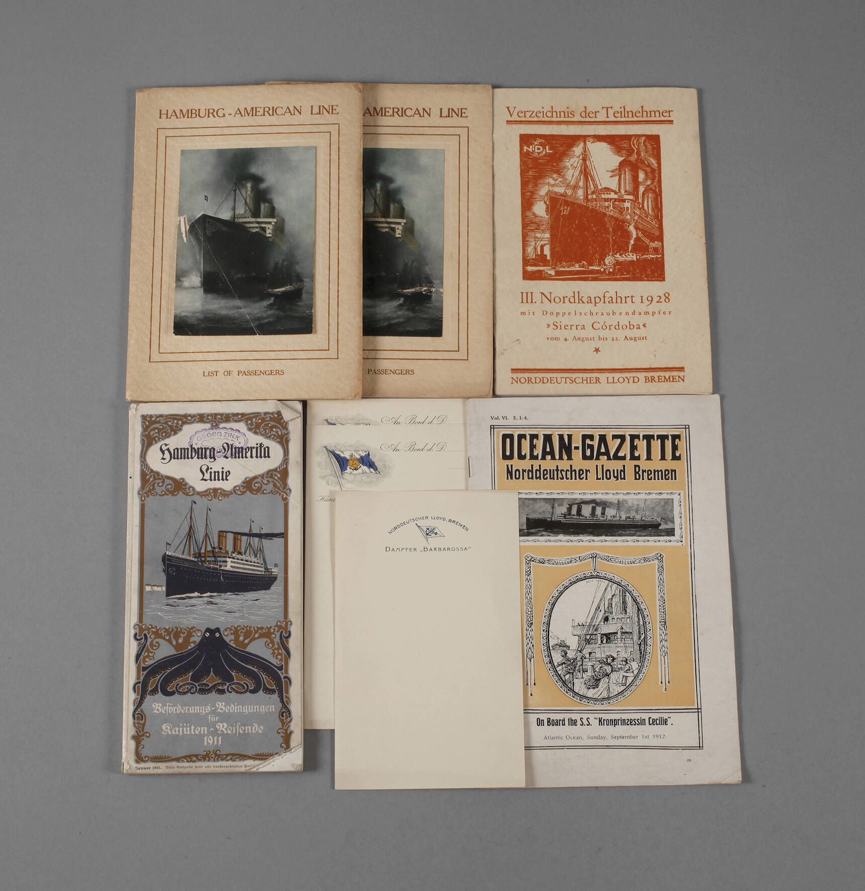 Konvolut Norddeutscher Lloyd