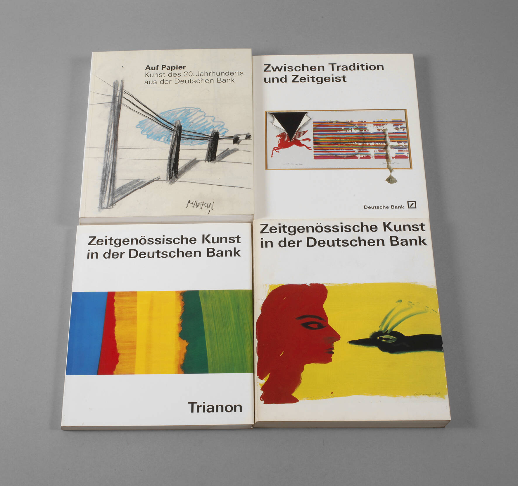 Vier Bände zeitgenössische Kunst