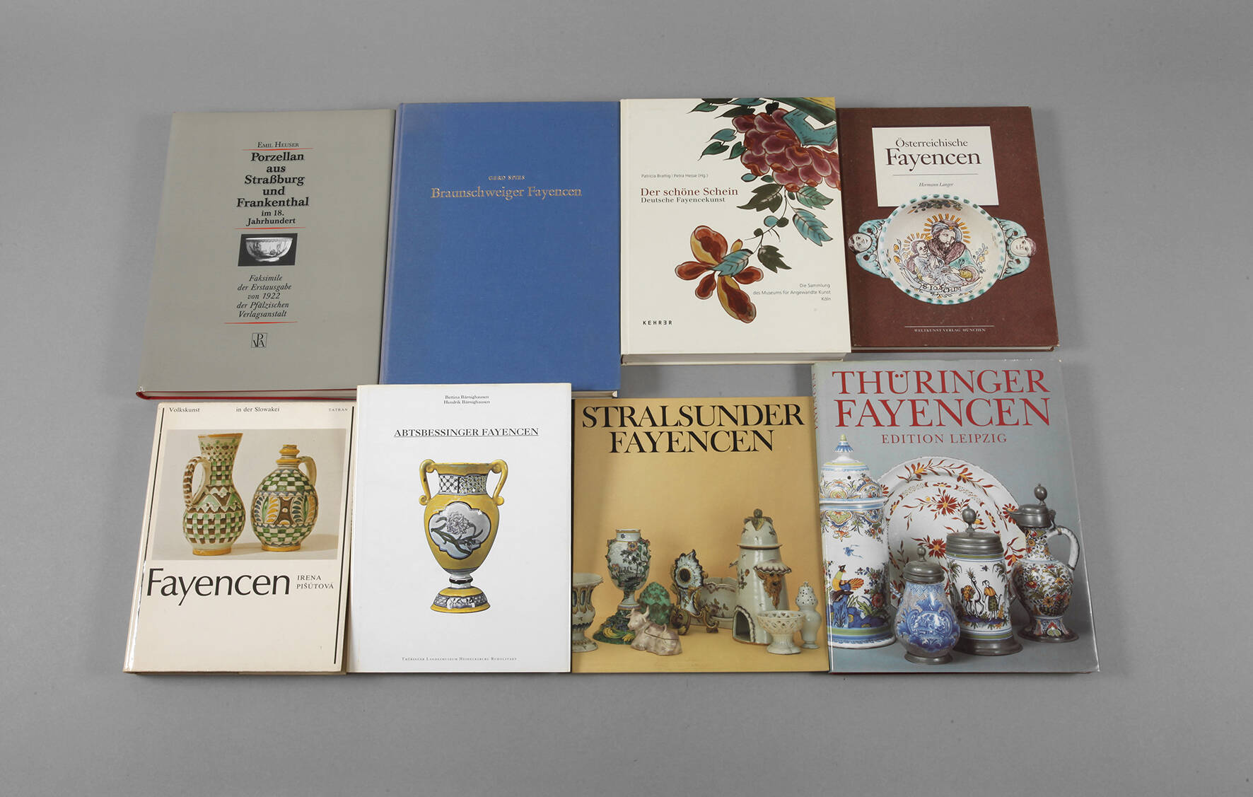 Konvolut Fachliteratur Fayencen