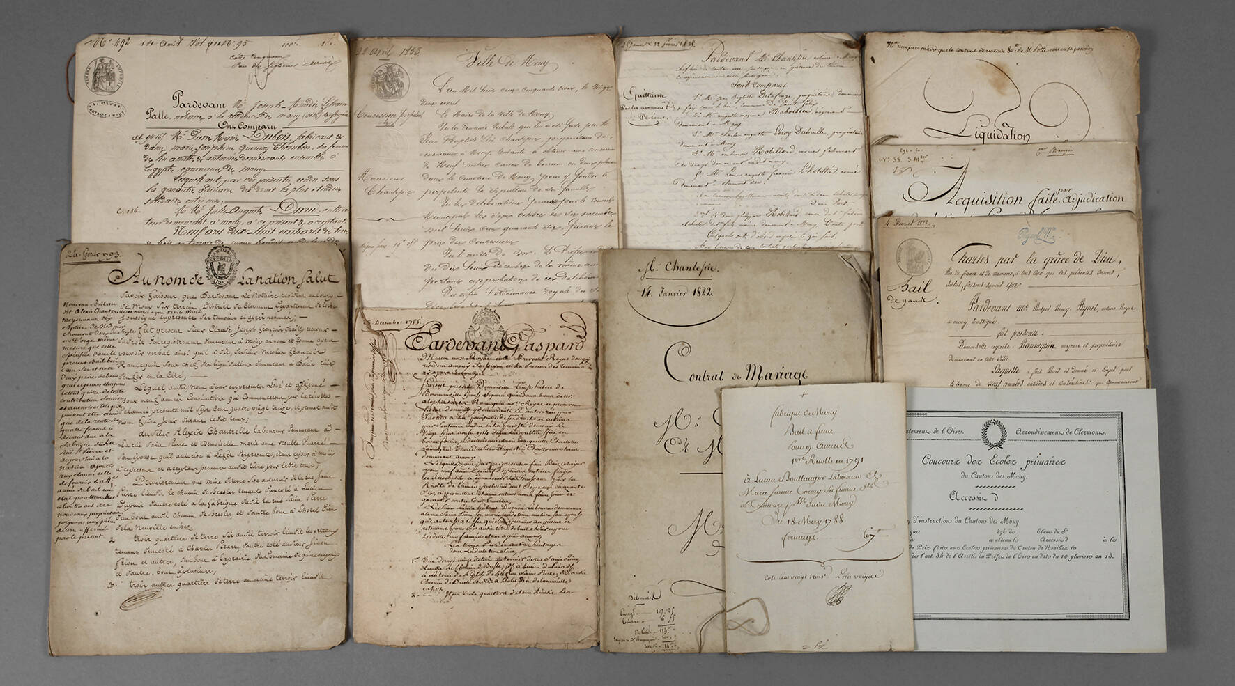 Französische Dokumente 18./19. Jh.