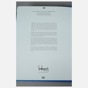 Drei Alben Olympia-Briefmarken