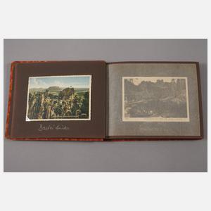 Zwei Postkarten- und Fotoalben