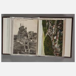 Zwei Postkartenalben Franzensbad, Karlsbad, Marienbad