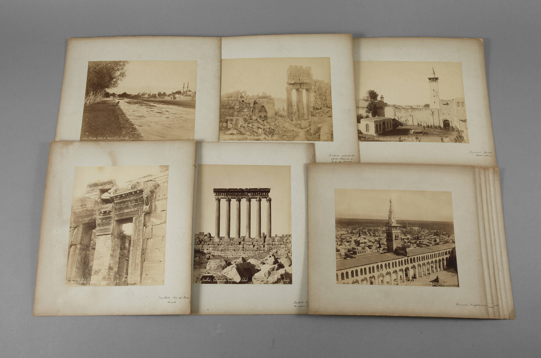 Konvolut Fotografien Syrien um 1875