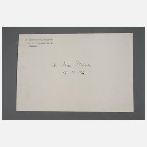 Autograf Max Planck