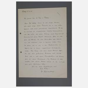 Autograf Werner Karl Heisenberg