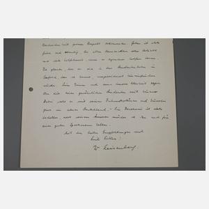 Autograf Werner Karl Heisenberg