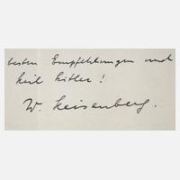 Autograf Werner Karl Heisenberg111