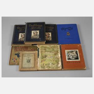 Acht Sammelalben und Bücher Deutsches Reich