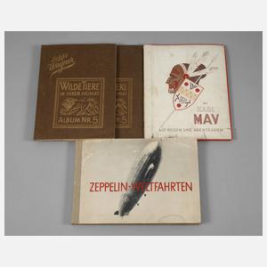 Vier Sammelbilderalben