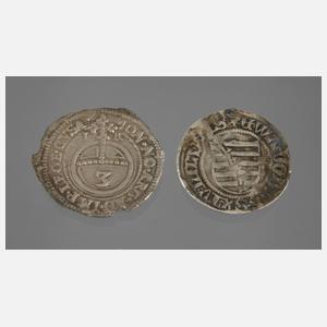 Zwei Kleinmünzen frühe Neuzeit
