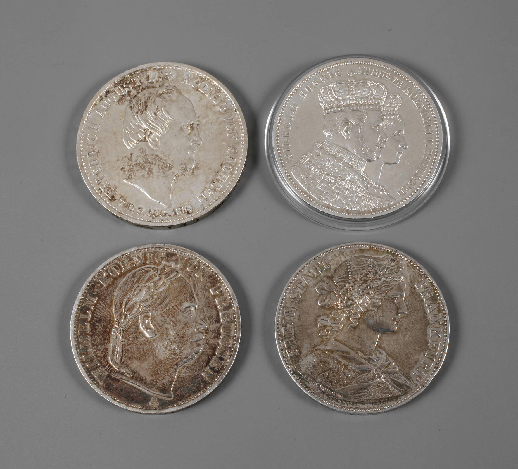 Vier Silbermünzen Altdeutschland