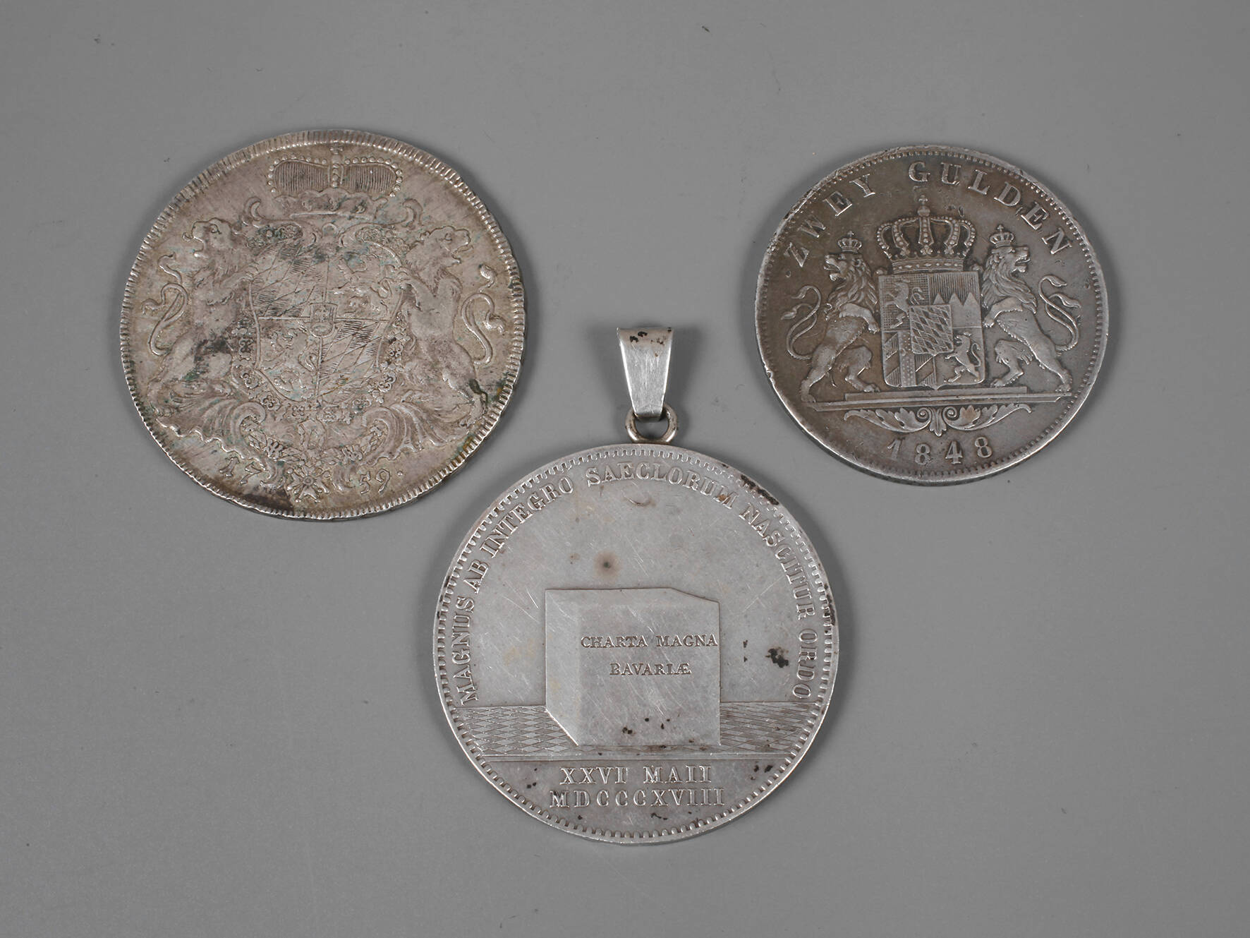 Drei Münzen Bayern