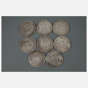 Konvolut Münzen Kaiserreich