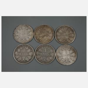 Konvolut Münzen Kaiserreich