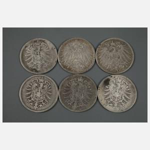 Konvolut Münzen Kaiserreich