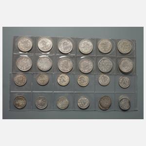 Konvolut Münzen Kaiserreich