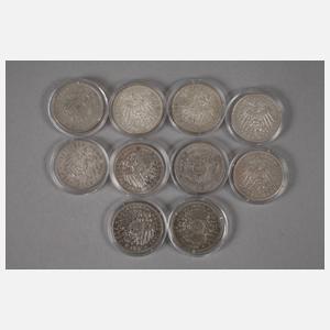 Zehnmal 5 Reichsmark