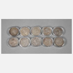 Zehnmal 5 Reichsmark