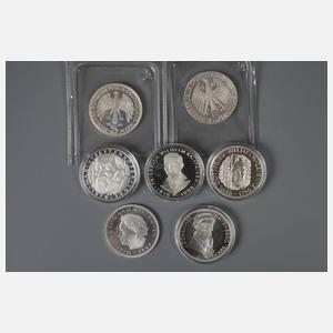Konvolut Silbermünzen