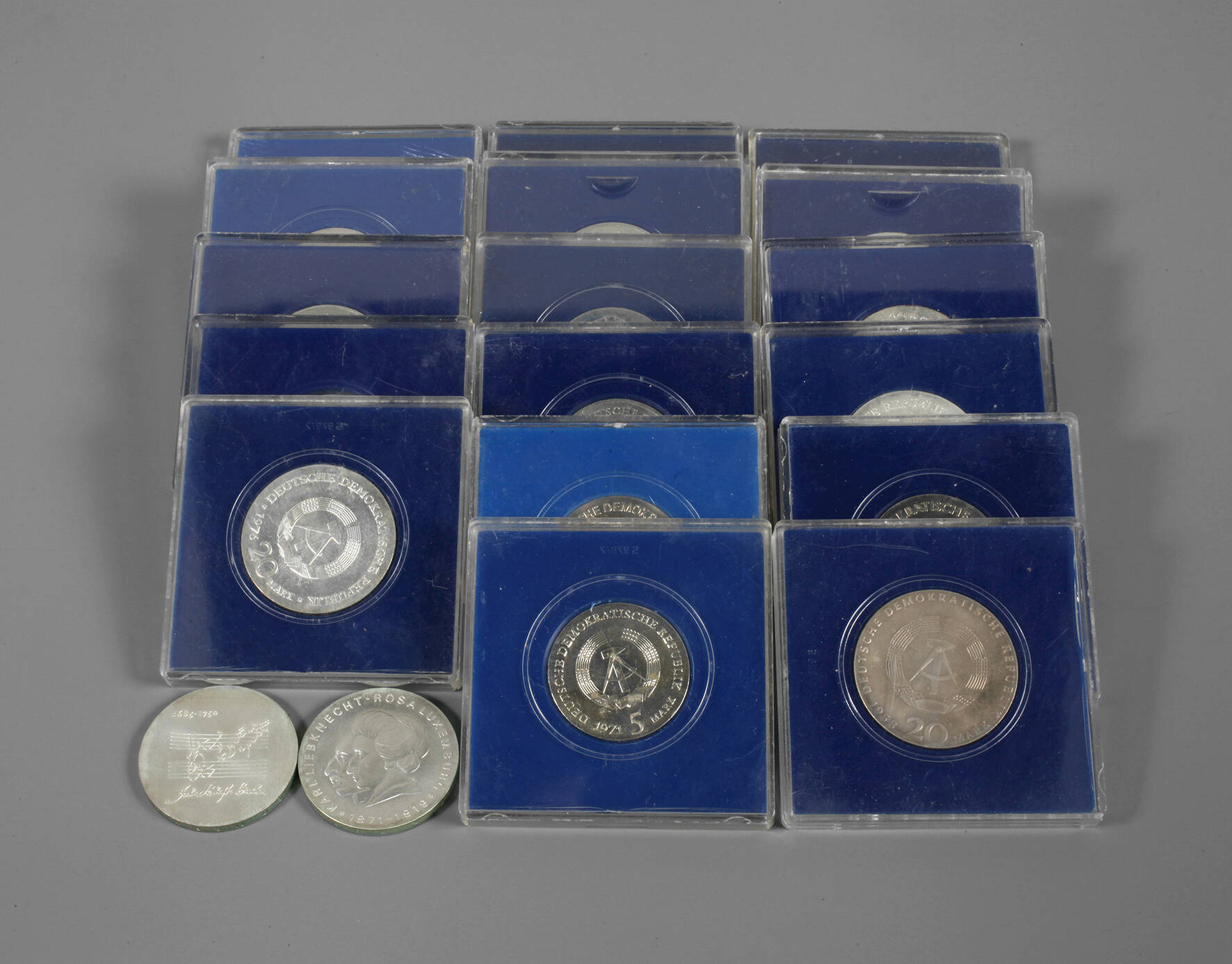 Konvolut DDR-Gedenkprägungen