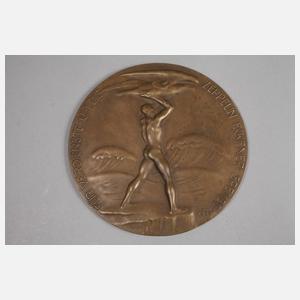 Bronzeplakette Zeppelin