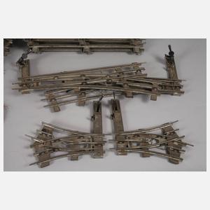 Konvolut Märklin Eisenbahnzubehör und Schienen