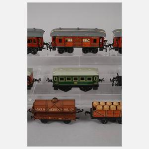 Konvolut Eisenbahnwagen im Karton