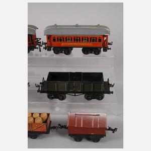 Konvolut Eisenbahnwagen im Karton