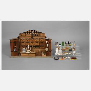 Kaufmannsladen mit Zubehör