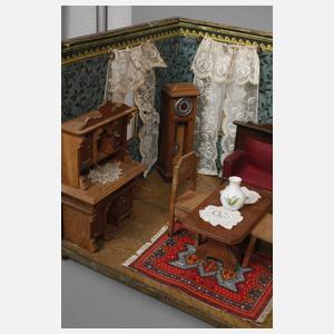 Puppenstube mit Zubehör