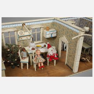 Große weihnachtliche Puppenküche