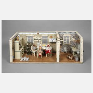 Große weihnachtliche Puppenküche