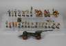 Konvolut Massesoldaten mit Tippco Geschütz
