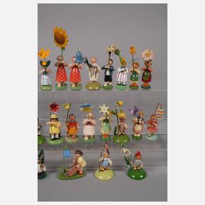 Großes Konvolut Blumenkinder Erzgebirge