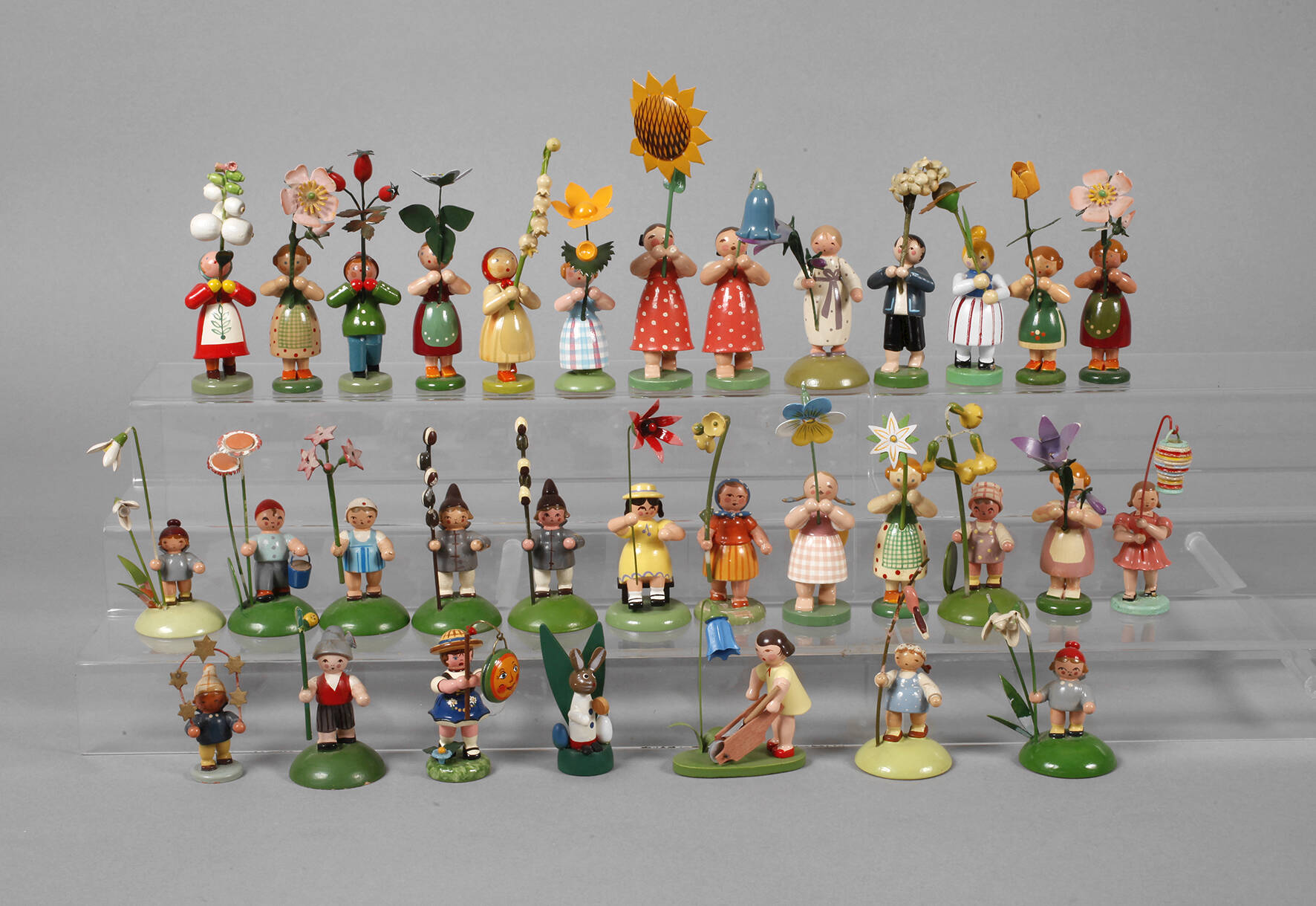 Großes Konvolut Blumenkinder Erzgebirge