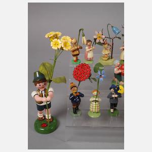 Großes Konvolut Blumenkinder Erzgebirge