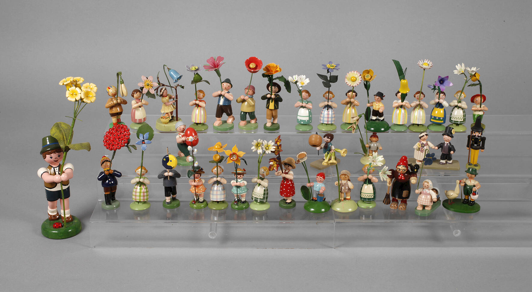 Großes Konvolut Blumenkinder Erzgebirge