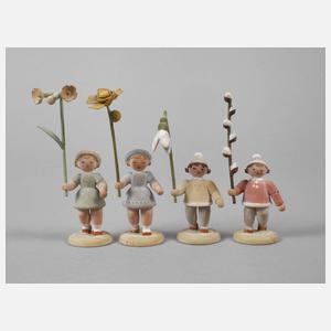 Set Blumenkinder Erzgebirge
