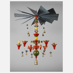 Deckenspinne als Hängepyramide Erzgebirge