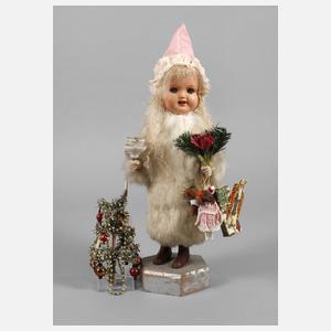 Crottendorfer Lichterengel mit Weihnachtsbaum