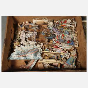 Großes Papiertheater mit umfangreichem Zubehör